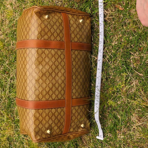 Celine GUC Macadam Coated Canvas Boston Bag CALLOUTS - Picture 10 of 17